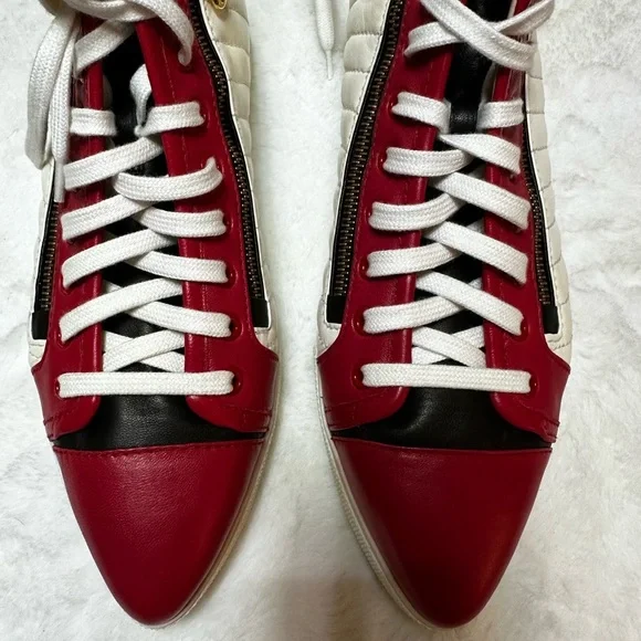 Miu Miu Red, Black, and off White Sneakers - Picture 6 of 12